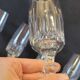 8 flûtes champagne en cristal taillé côtes plates