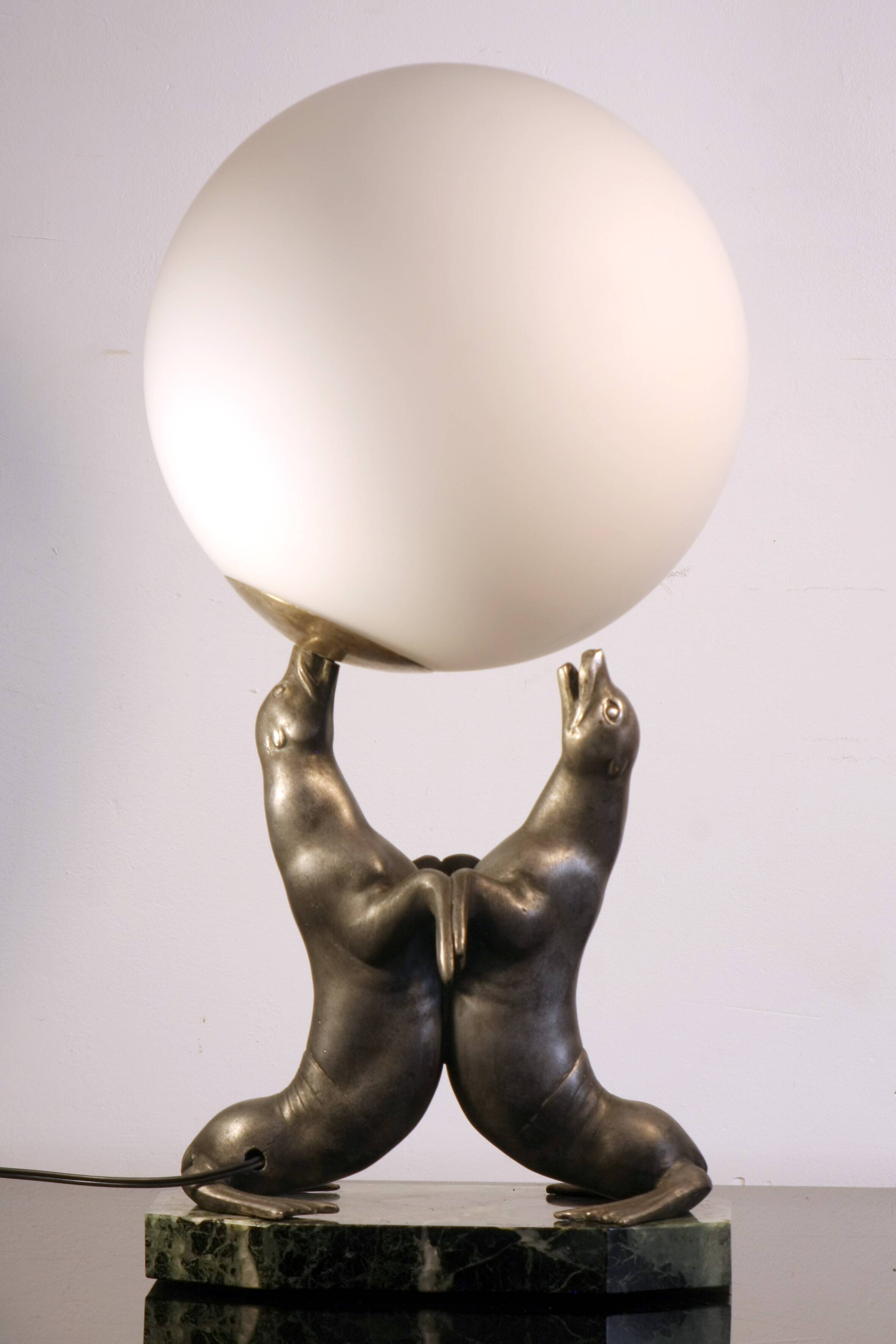 lampe art déco louis albert carvin (1875-1951)