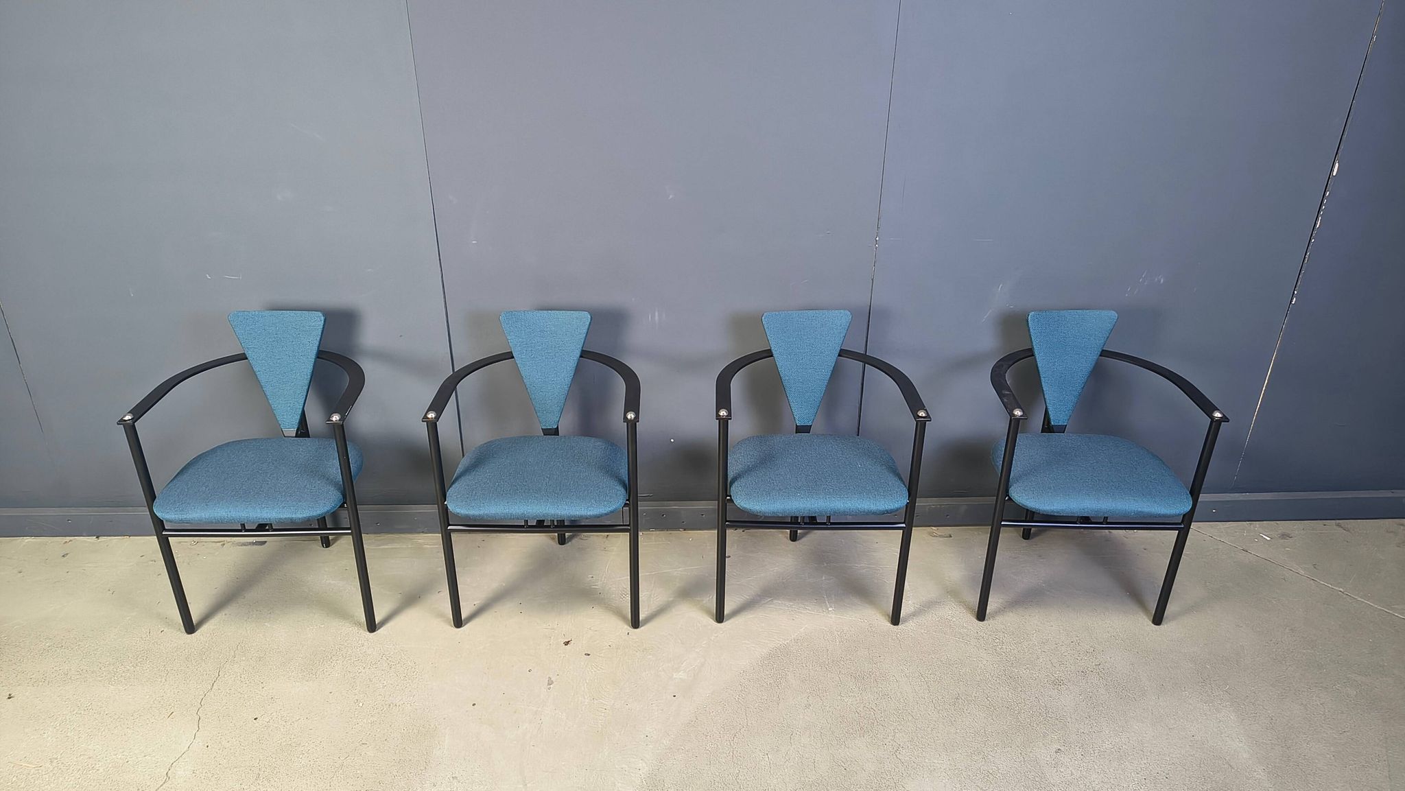 Vintage dining chairs by Belgochrom, set of 4 - 1980s