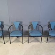 Vintage dining chairs by Belgochrom, set of 4 - 1980s