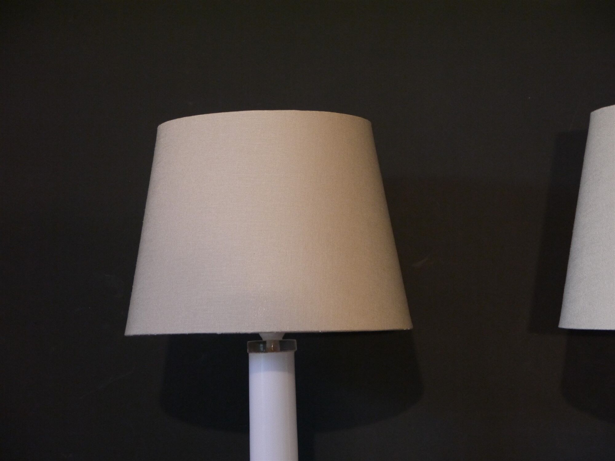 Pair of danish glass lamps 1960