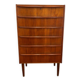 Scandinavian teak chest of drawers, Danish design from the 1950s/60s