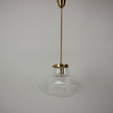 Midcentury glass pedant by kamenicky senov,1970s