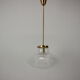 Midcentury glass pedant by kamenicky senov,1970s