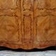 Louis XV cabinet curved in precious wood marquetry around 1900-1930