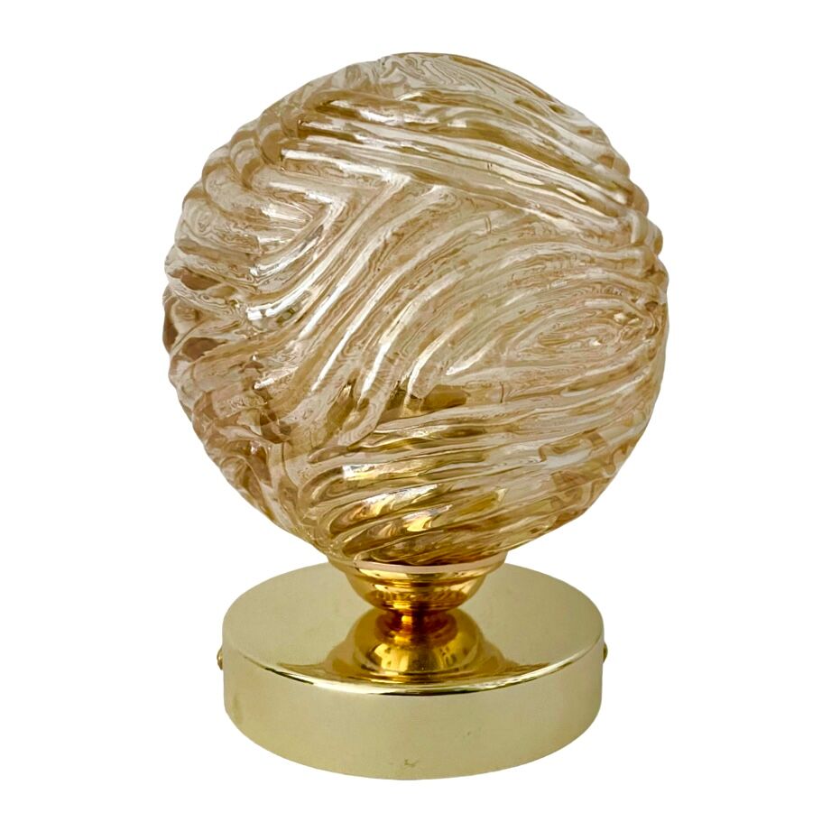 Vintage globe lamp electrified electrified to new