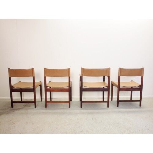 Set of 4 chairs Kurt Ostervig for Sibast Furniture rosewood