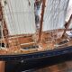 Large model of a three-masted ship, 105 cm x 100 cm x 20 cm.