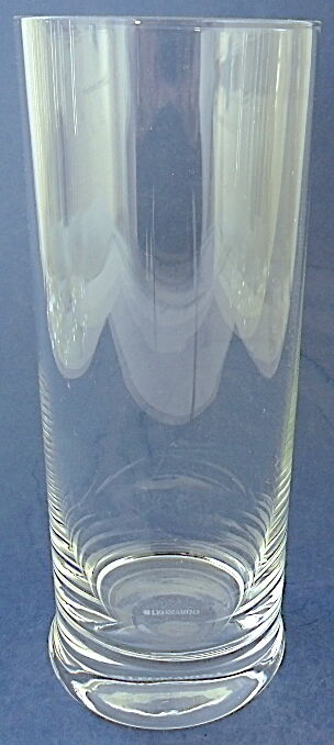 Suite of six glasses with orangeade, long drink, water or table in colorless crystal.