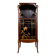 Art Nouveau display case, bronzes and carved wood on a floral theme, circa 1900