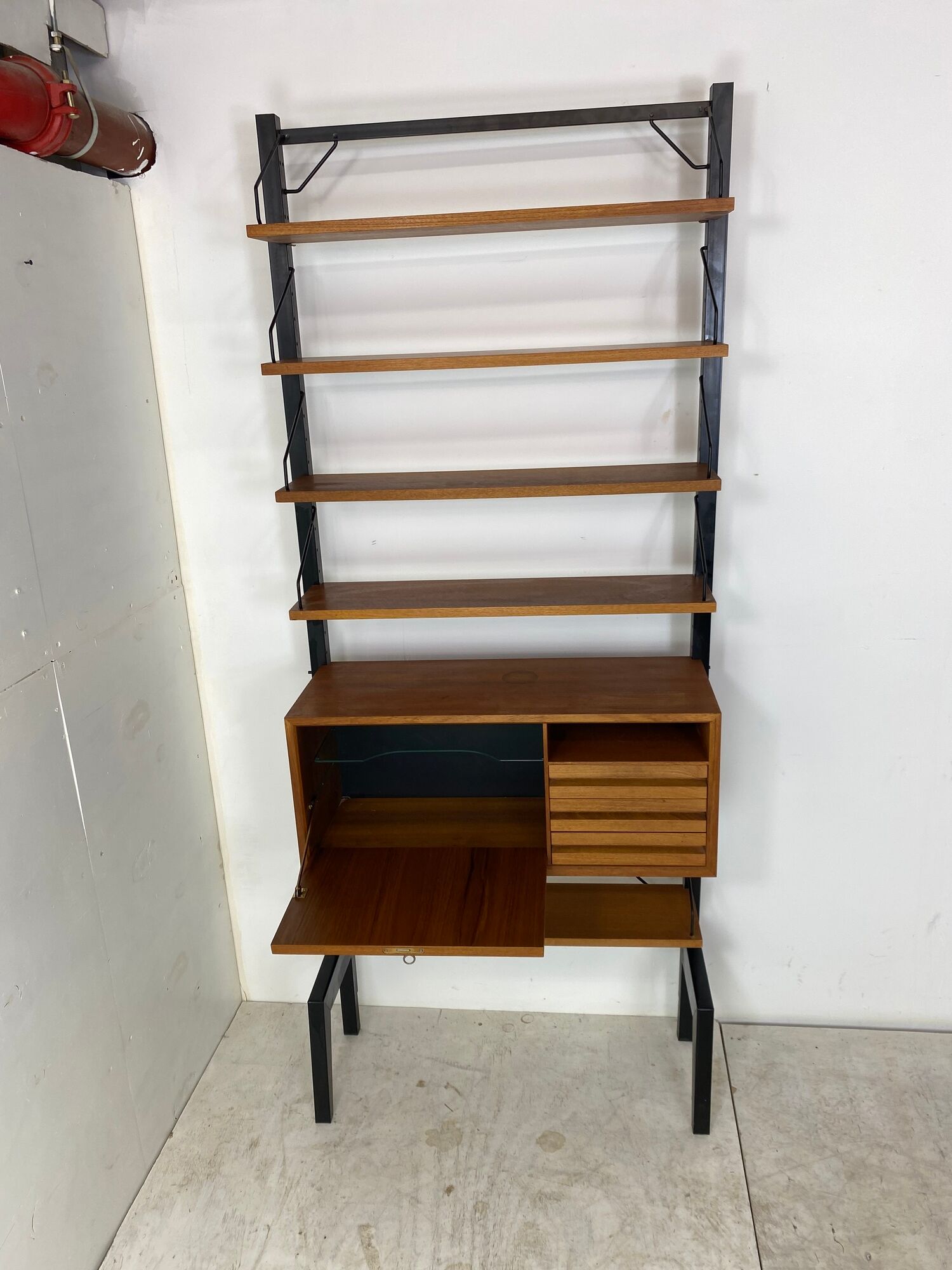 Scandinavian modular wall unit by poul cadovius for cado, 1960s