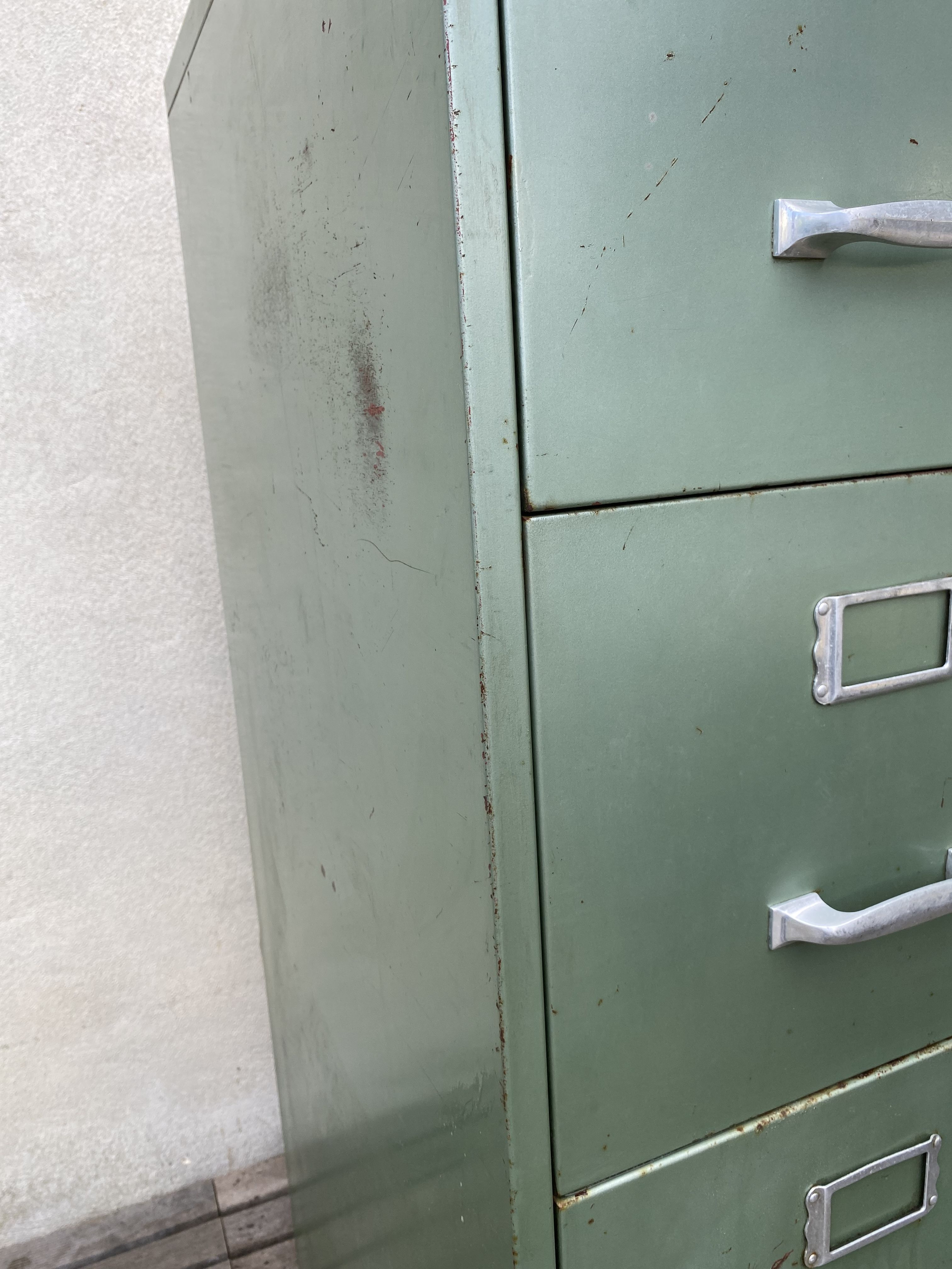 Metal column 4 drawers, 70s