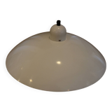 White lacquered metal pendant light 400mm