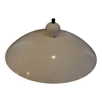 White lacquered metal pendant light 400mm