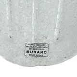 Barovier Style Mid-Century Modern Italian Murano Glass Shell Sconces, 60s, Pair.