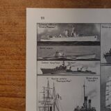 Lithographie originale sur les navires