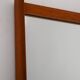 Vintage Scandinavian Teak Mirror with Grooved Frame