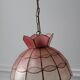 Suspension in pink mother-of-pearl gradient and brass 60s