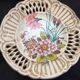 Set of 3 openwork ceramic plates