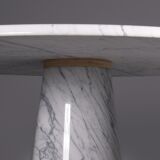 Carrara marble round dining table