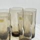 5 Luminarc France smoked water/orangeade glasses.