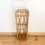 Vintage rattan umbrella stand