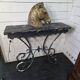 Massive wrought iron console from the 20th century.
