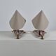 Pair of vintage brass wall or table lamps from the 1950s.