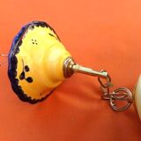 Chandelier / Pendant light (large model) Openwork lampshade Glazed ceramic