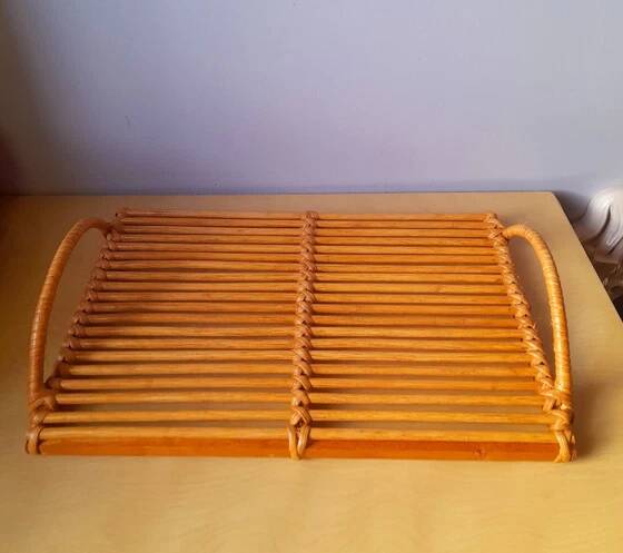 Vintage Rattan Tray