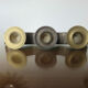 Candle holder "wave-shaped" in brass 60s 70s