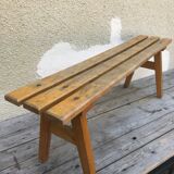 Old wooden school bench 50s