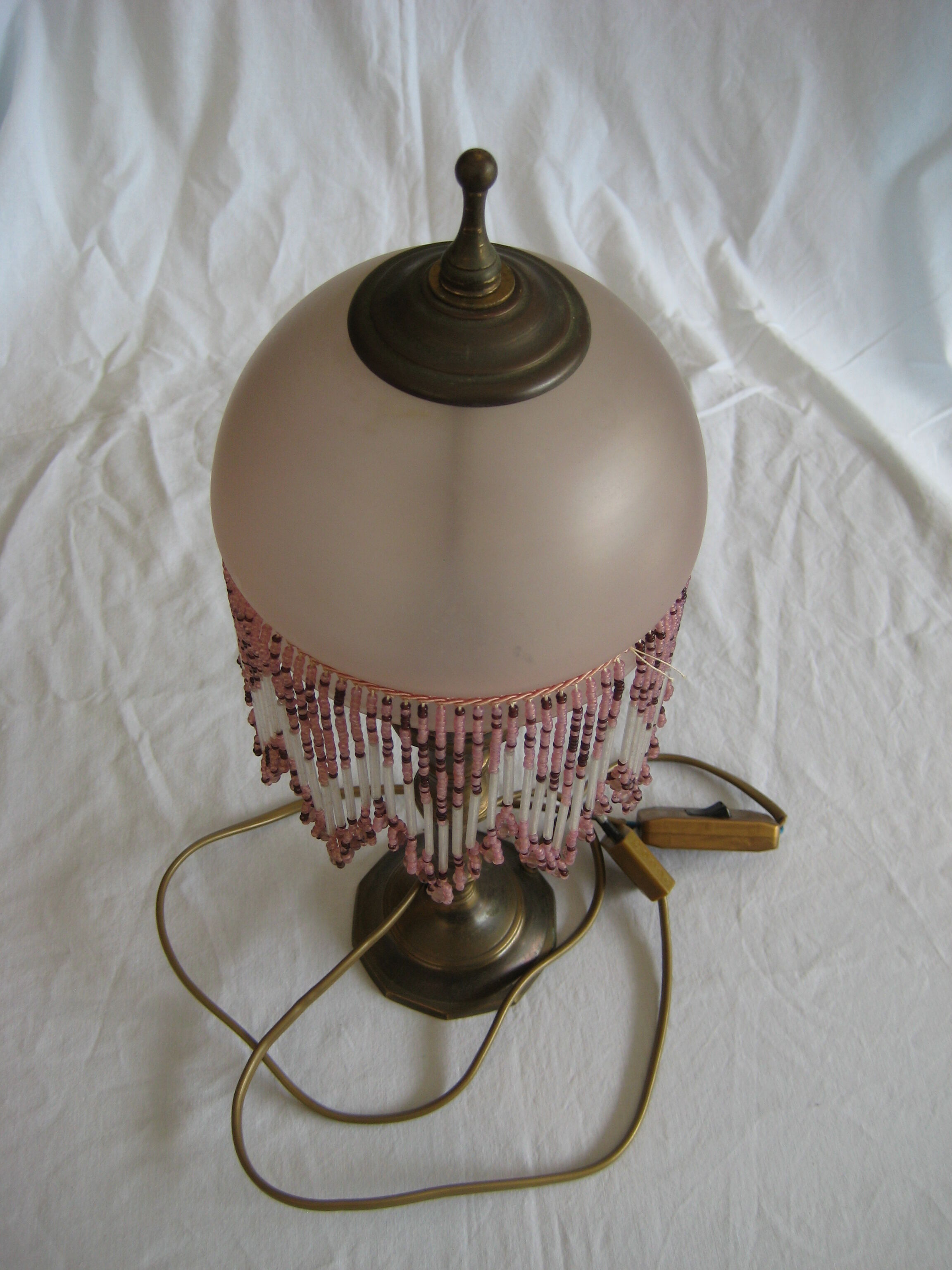 Brass art deco lamp