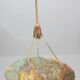 Extra Large Antique Art Decò Liberty Alabaster Chandelier, 1940s