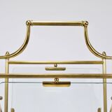 Neoclassical magazine rack by Maison Jansen, France, 1950s.