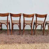 Series of 6 vintage restaurant bistro chairs - 1950s