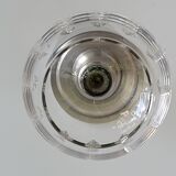 Series of eight crystal wine glasses with tin foot 95° 350 ml