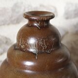 Coloquinte Vase Bordeaux Art Ceramics