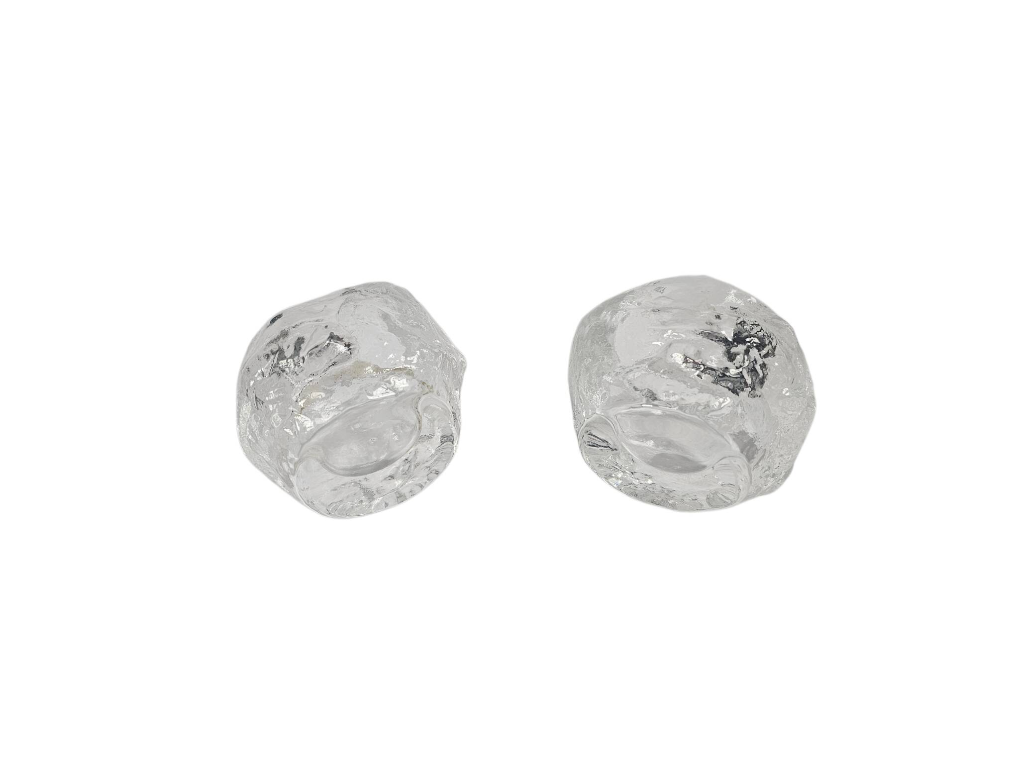 Kosta Boda - Ann - 'Snowball' votive - (2) design Ann Wärff - Sweden