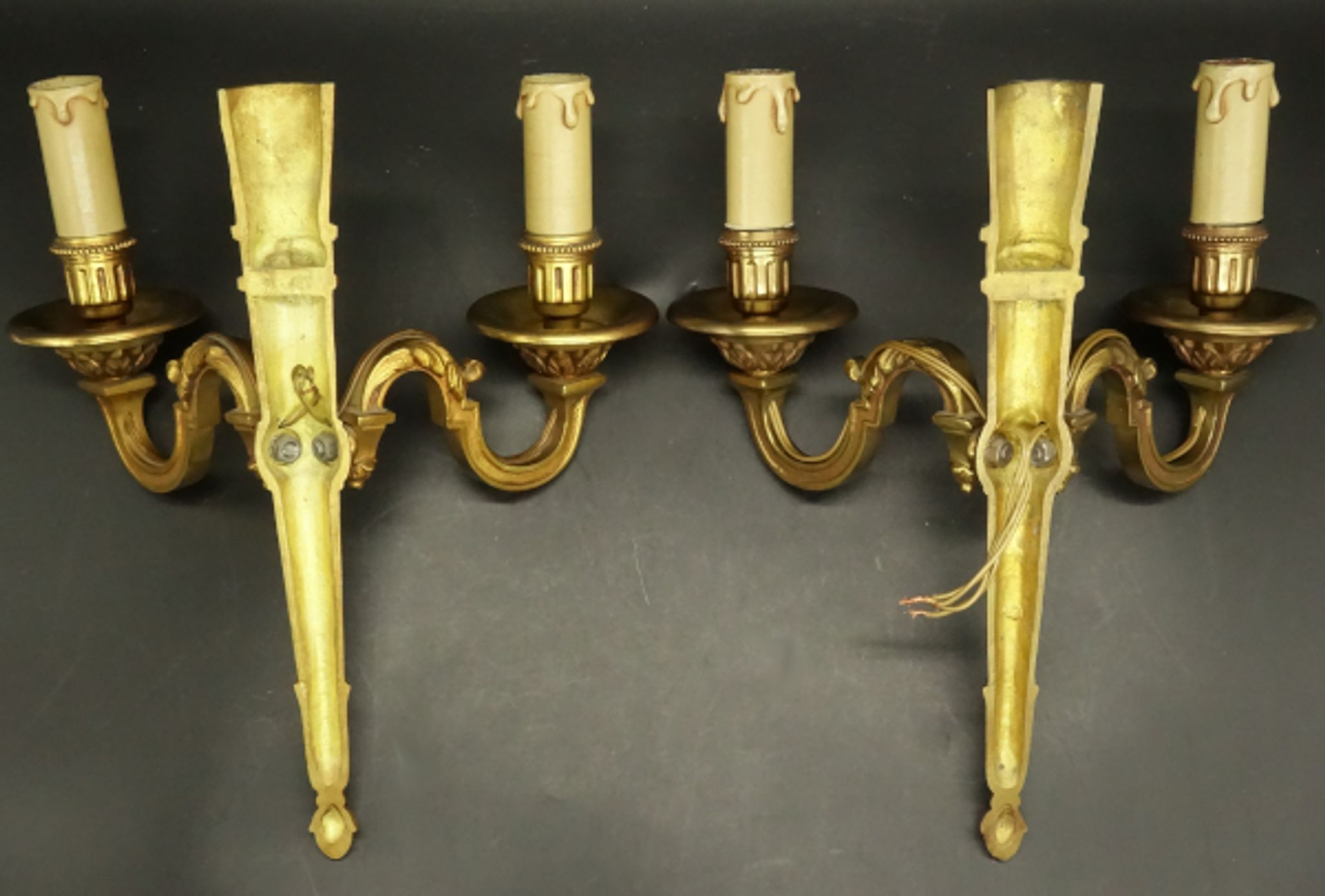 Pair of Louis XVI style wall sconces