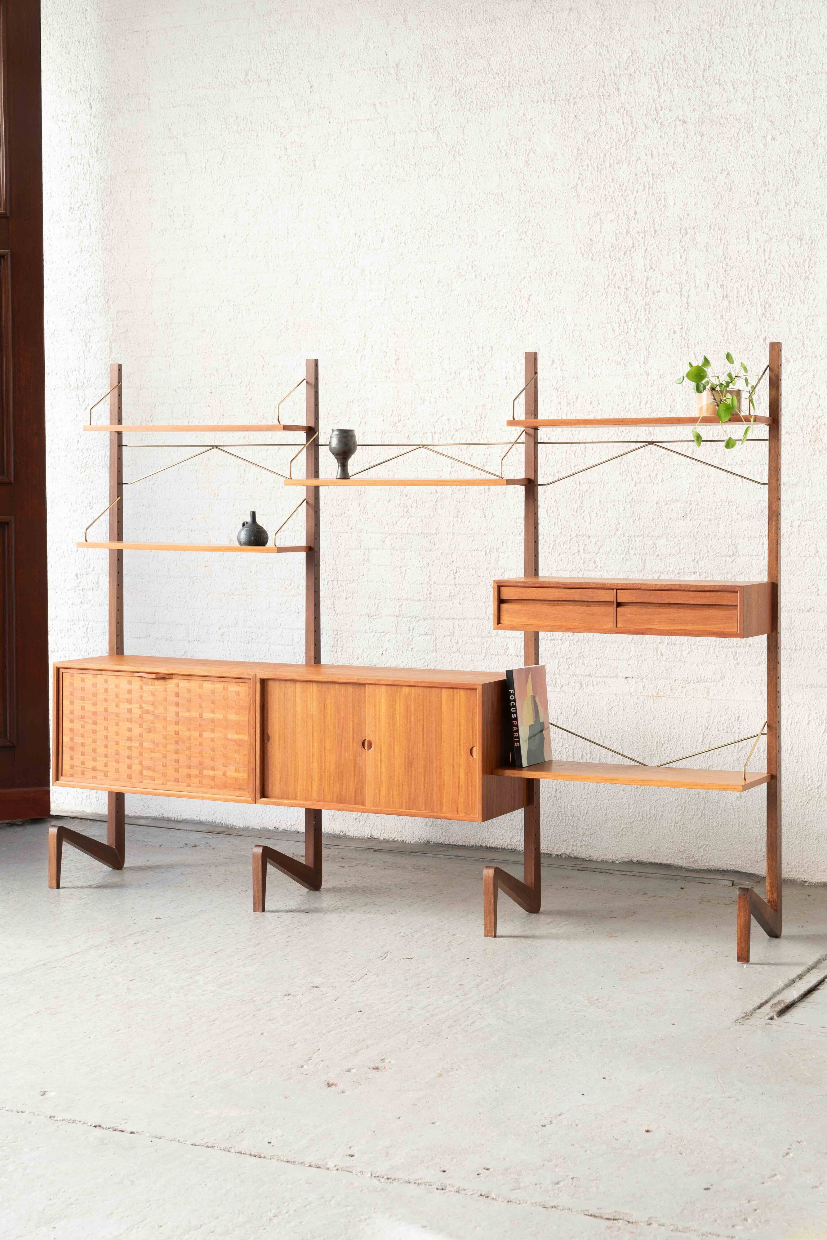 Freestanding wall unit by P. Cadovius, Denmark, 1960's