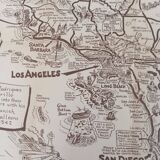 Cardboard map of California