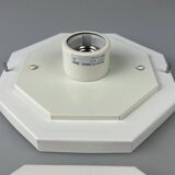 60s 70s ceiling lamp Glashütte Limburg Germany Plafoniere glass & metal