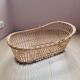 Rattan doll cradle