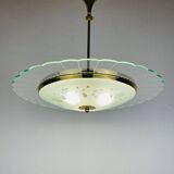 Vintage chandelier attributed to Pietro Chiesa for Fontana Arte, Italy, 1940s.