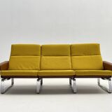 3-seater Sofa in aluminum and teak