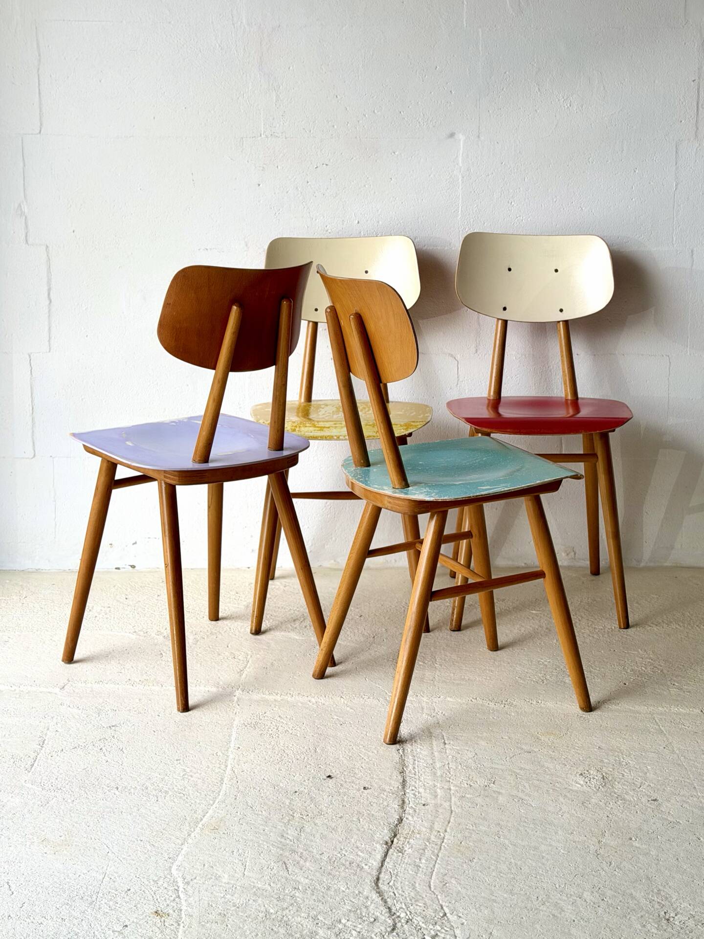 Chaises Bistro TON, années 1960
