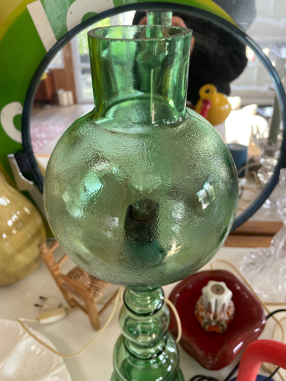 Spectacular Italian glass lamp