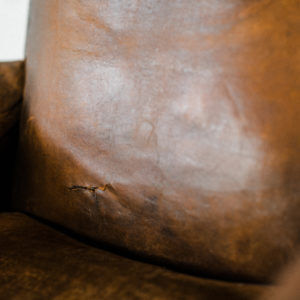 Vintage leather club chair