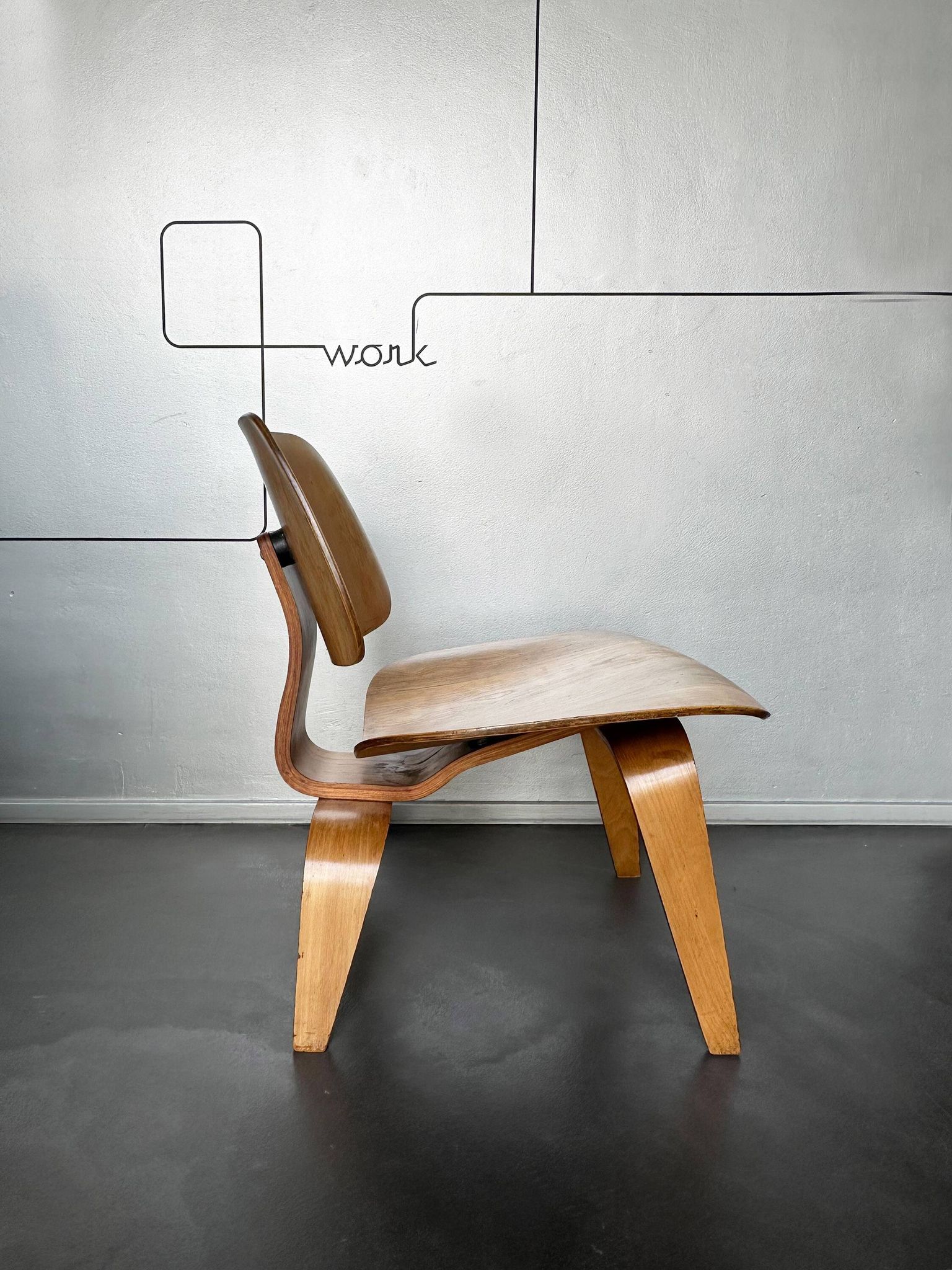 Fauteuil lounge LCW Charles & Ray Eames, Herman Miller / Evans, 1940s